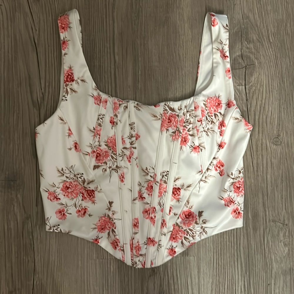 floral corset top